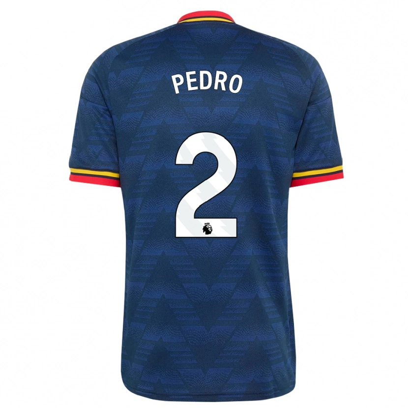 Danxen Uomo Maglia Angelinou Pedro #2 Blu Notte Giallo Rosso Kit Gara Away 2026/27 Maglietta