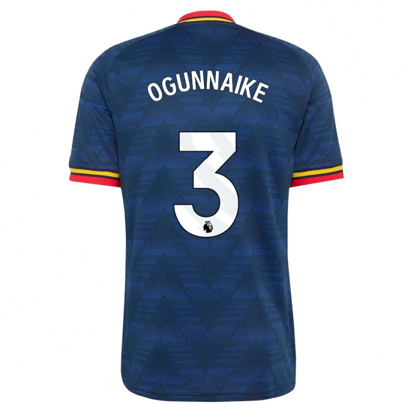 Danxen Uomo Maglia Josh Ogunnaike #3 Blu Notte Giallo Rosso Kit Gara Away 2026/27 Maglietta