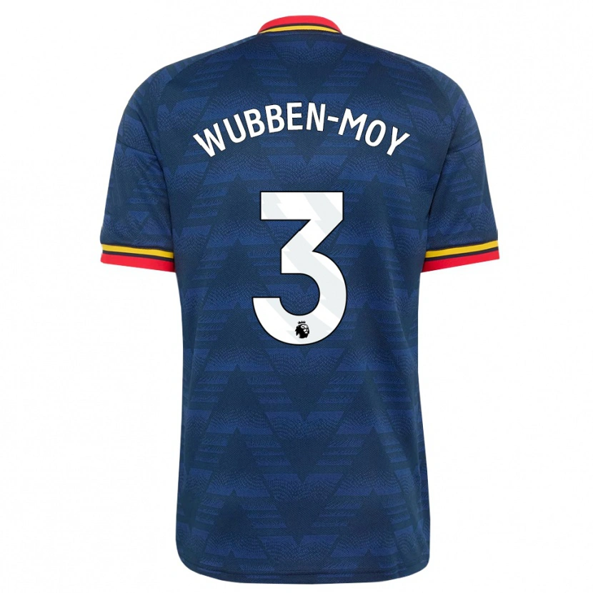 Danxen Uomo Maglia Lotte Wubben-Moy #3 Blu Notte Giallo Rosso Kit Gara Away 2026/27 Maglietta