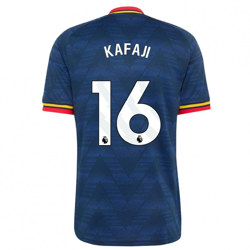 Danxen Uomo Maglia Rosa Kafaji #16 Blu Notte Giallo Rosso Kit Gara Away 2026/27 Maglietta