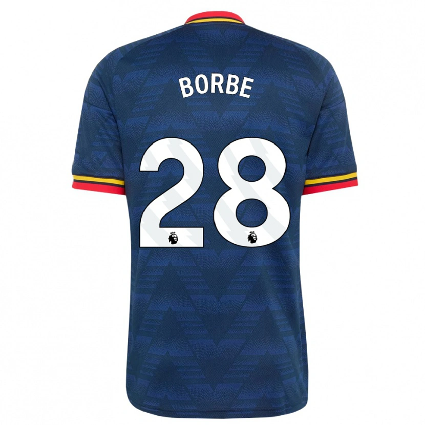 Danxen Uomo Maglia Anneke Borbe #28 Blu Notte Giallo Rosso Kit Gara Away 2026/27 Maglietta