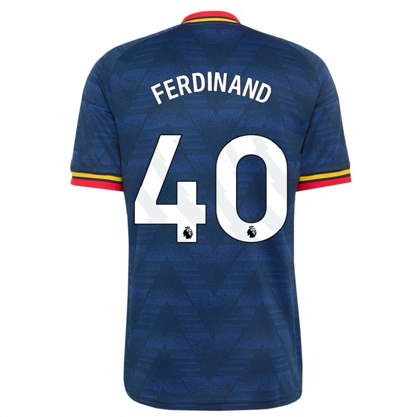 Danxen Uomo Maglia Seb Ferdinand #40 Blu Notte Giallo Rosso Kit Gara Away 2026/27 Maglietta