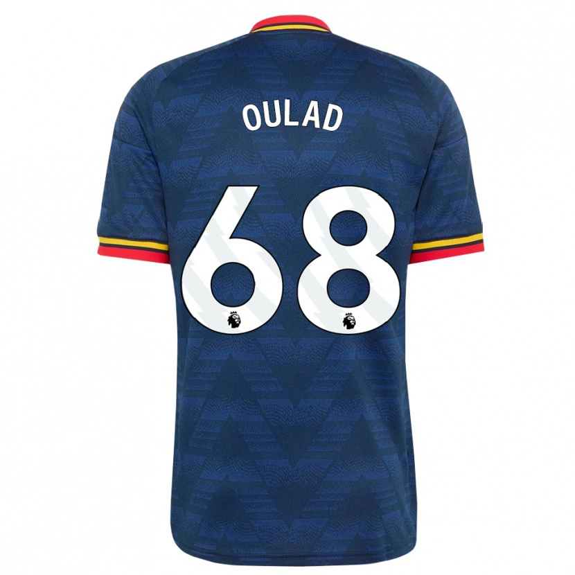 Danxen Uomo Maglia Salah-Eddine Oulad M'hand #68 Blu Notte Giallo Rosso Kit Gara Away 2026/27 Maglietta
