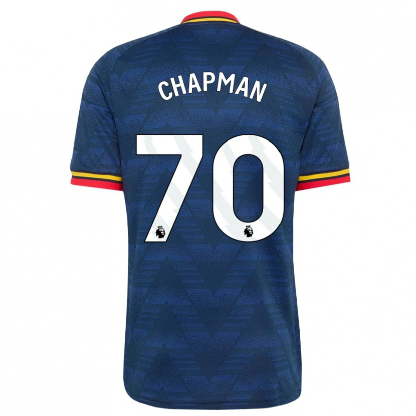 Danxen Uomo Maglia Samuel Chapman #70 Blu Notte Giallo Rosso Kit Gara Away 2026/27 Maglietta