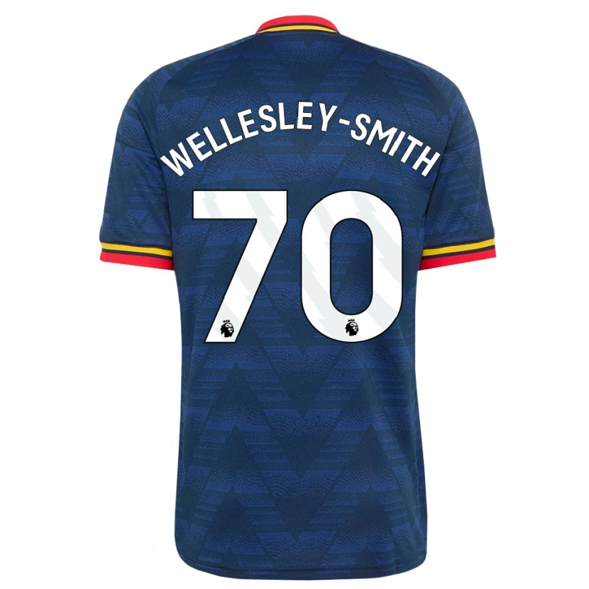 Danxen Uomo Maglia Cecily Wellesley-Smith #70 Blu Notte Giallo Rosso Kit Gara Away 2026/27 Maglietta