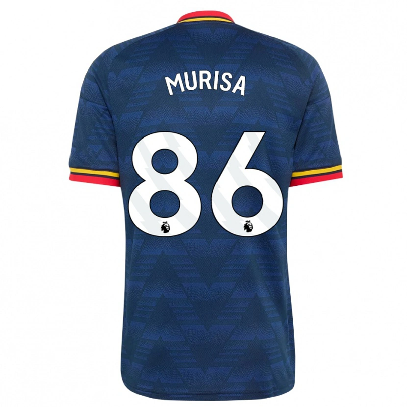 Danxen Uomo Maglia Teshaun Murisa #86 Blu Notte Giallo Rosso Kit Gara Away 2026/27 Maglietta