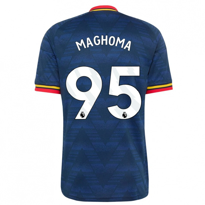 Danxen Uomo Maglia Jaden Maghoma #95 Blu Notte Giallo Rosso Kit Gara Away 2026/27 Maglietta