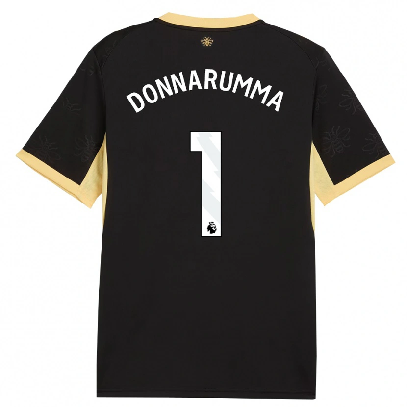 Danxen Uomo Maglia Gianluigi Donnarumma #1 Giallo Nero Kit Gara Away 2026/27 Maglietta