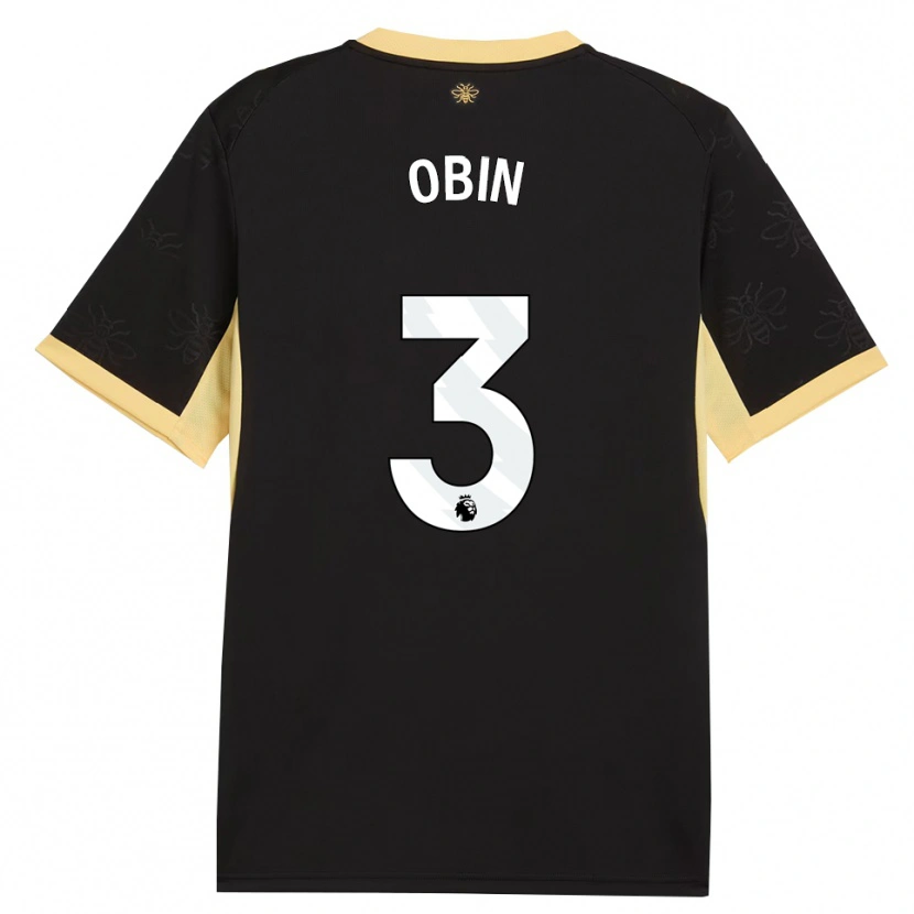 Danxen Uomo Maglia Yohann Obin #3 Giallo Nero Kit Gara Away 2026/27 Maglietta