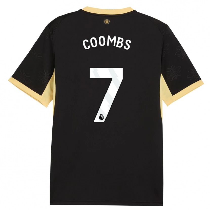 Danxen Uomo Maglia Laura Coombs #7 Giallo Nero Kit Gara Away 2026/27 Maglietta
