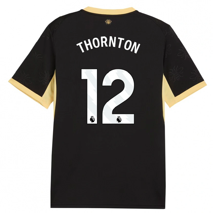 Danxen Uomo Maglia Archie Thornton #12 Giallo Nero Kit Gara Away 2026/27 Maglietta