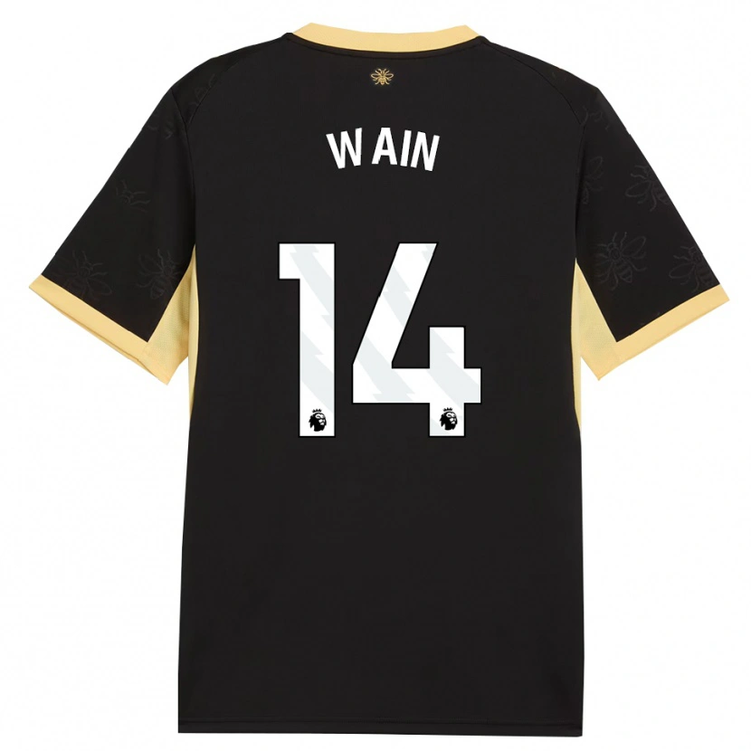 Danxen Uomo Maglia Jake Wain #14 Giallo Nero Kit Gara Away 2026/27 Maglietta
