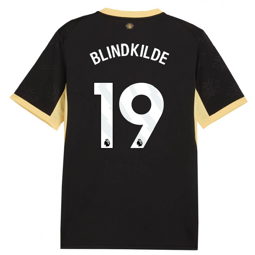 Danxen Uomo Maglia Laura Blindkilde Brown #19 Giallo Nero Kit Gara Away 2026/27 Maglietta