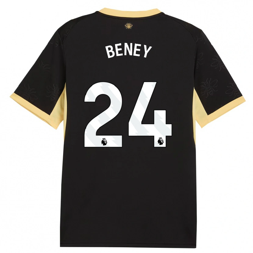 Danxen Uomo Maglia Iman Beney #24 Giallo Nero Kit Gara Away 2026/27 Maglietta