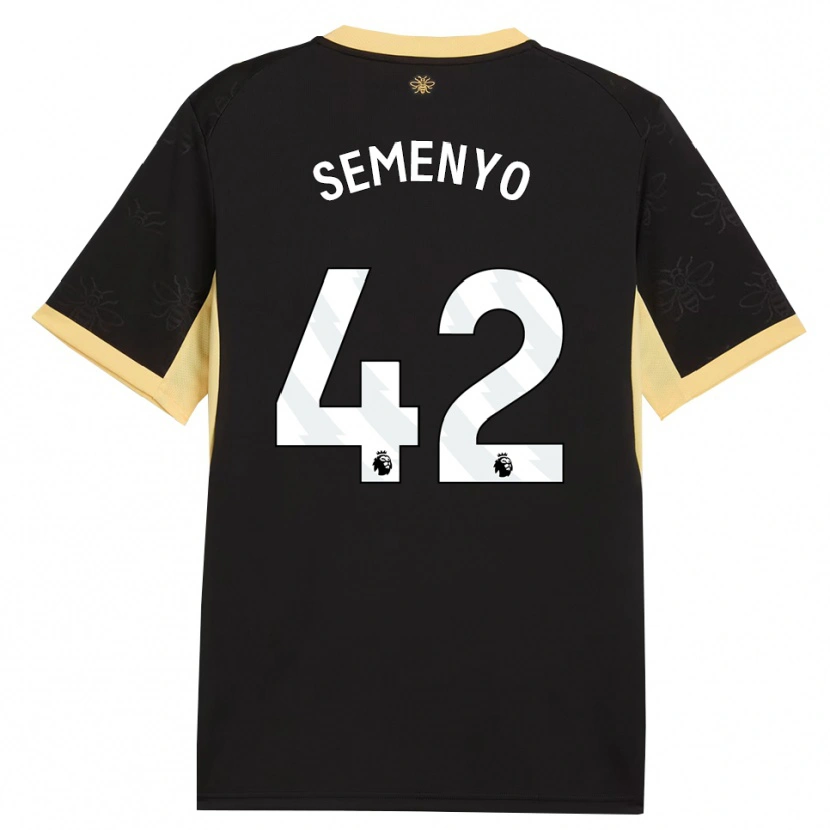 Danxen Uomo Maglia Antoine Semenyo #42 Giallo Nero Kit Gara Away 2026/27 Maglietta