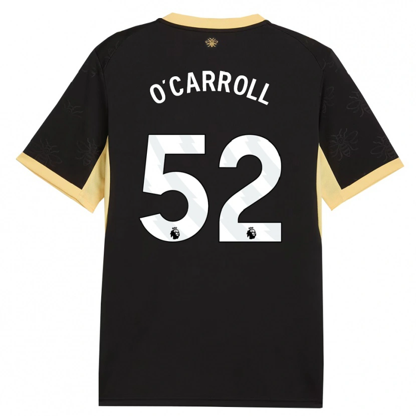 Danxen Uomo Maglia Eve O'carroll #52 Giallo Nero Kit Gara Away 2026/27 Maglietta
