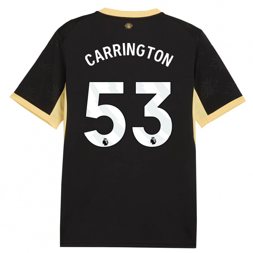 Danxen Uomo Maglia Ezra Carrington #53 Giallo Nero Kit Gara Away 2026/27 Maglietta