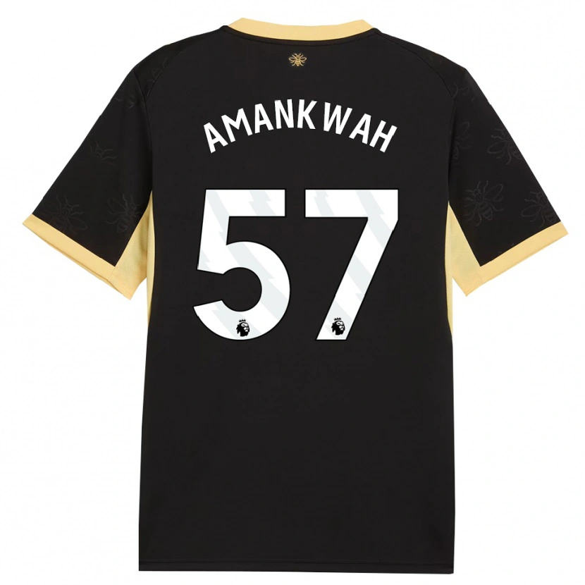 Danxen Uomo Maglia Yeboah Amankwah #57 Giallo Nero Kit Gara Away 2026/27 Maglietta