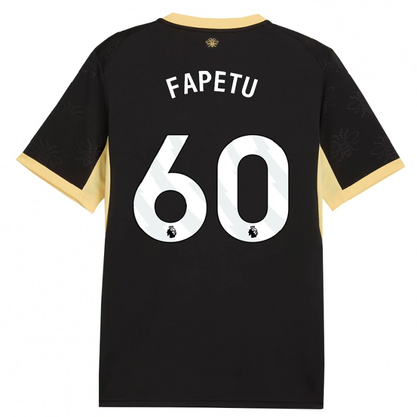 Danxen Uomo Maglia Femi Fapetu #60 Giallo Nero Kit Gara Away 2026/27 Maglietta