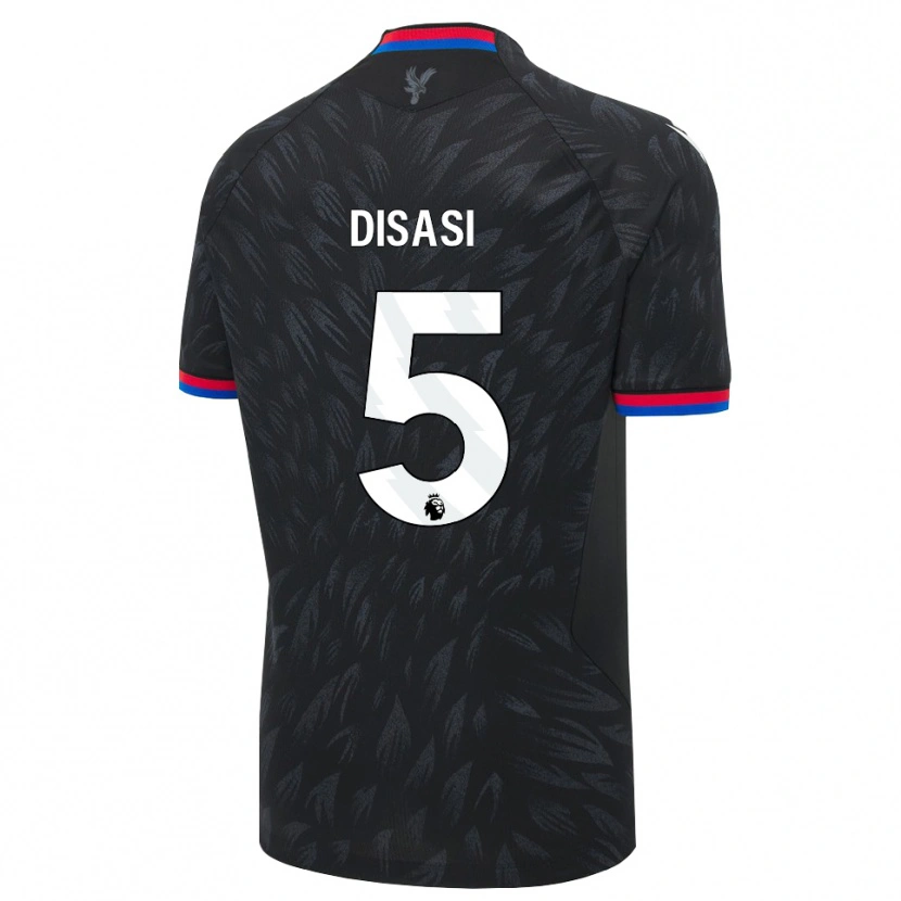 Danxen Uomo Maglia Axel Disasi #5 Nero Blu Rosso Kit Gara Away 2026/27 Maglietta