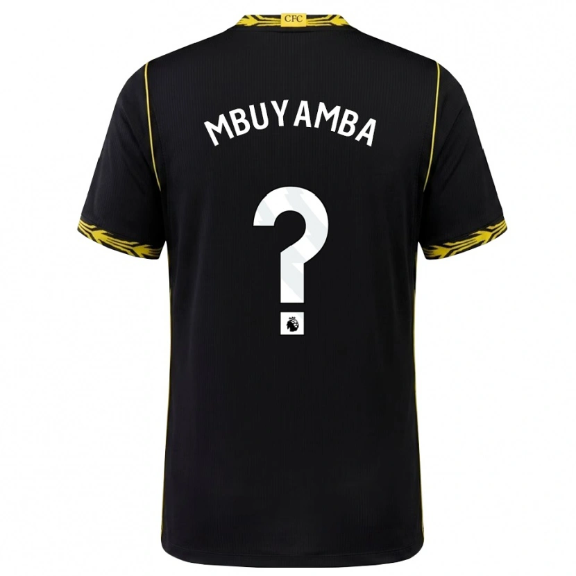 Danxen Uomo Maglia Xavier Mbuyamba #0 Giallo Nero Kit Gara Away 2026/27 Maglietta