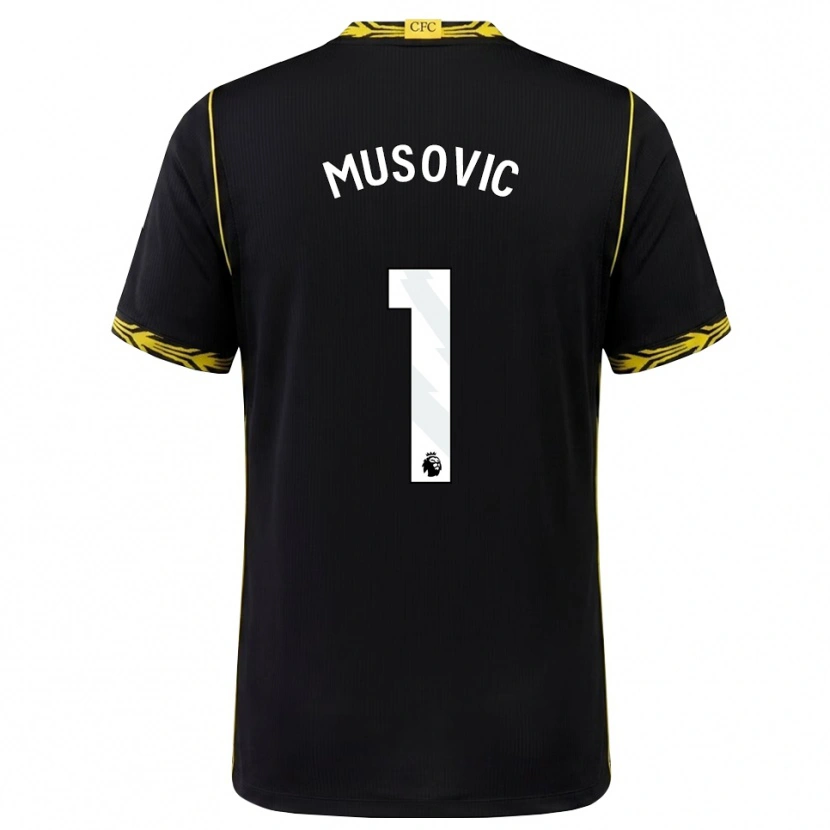 Danxen Uomo Maglia Zecira Musovic #1 Giallo Nero Kit Gara Away 2026/27 Maglietta