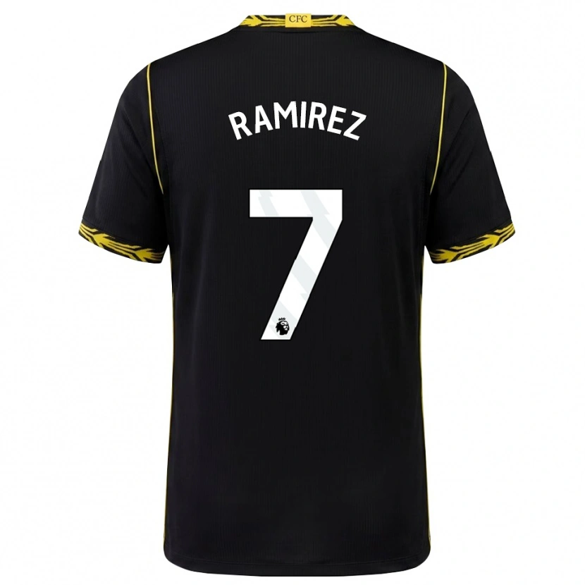 Danxen Uomo Maglia Mayra Ramírez #7 Giallo Nero Kit Gara Away 2026/27 Maglietta