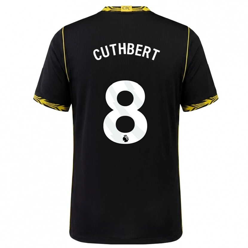 Danxen Uomo Maglia Erin Cuthbert #8 Giallo Nero Kit Gara Away 2026/27 Maglietta
