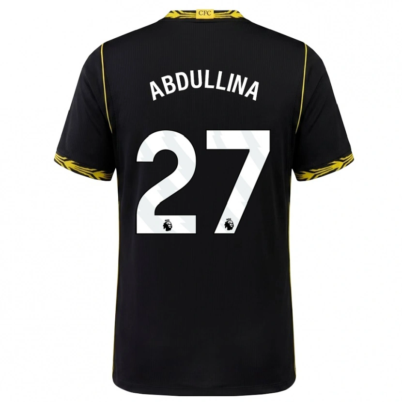 Danxen Uomo Maglia Alsu Abdullina #27 Giallo Nero Kit Gara Away 2026/27 Maglietta