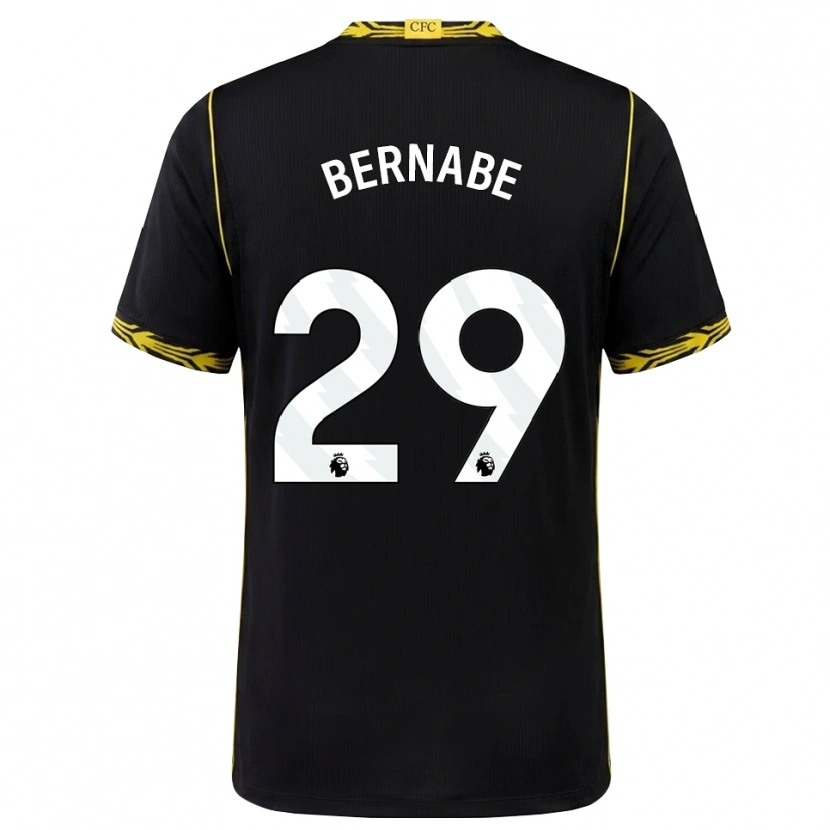 Danxen Uomo Maglia Alejandra Bernabé #29 Giallo Nero Kit Gara Away 2026/27 Maglietta