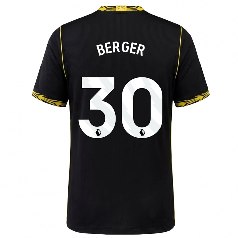 Danxen Uomo Maglia Ann-Katrin Berger #30 Giallo Nero Kit Gara Away 2026/27 Maglietta