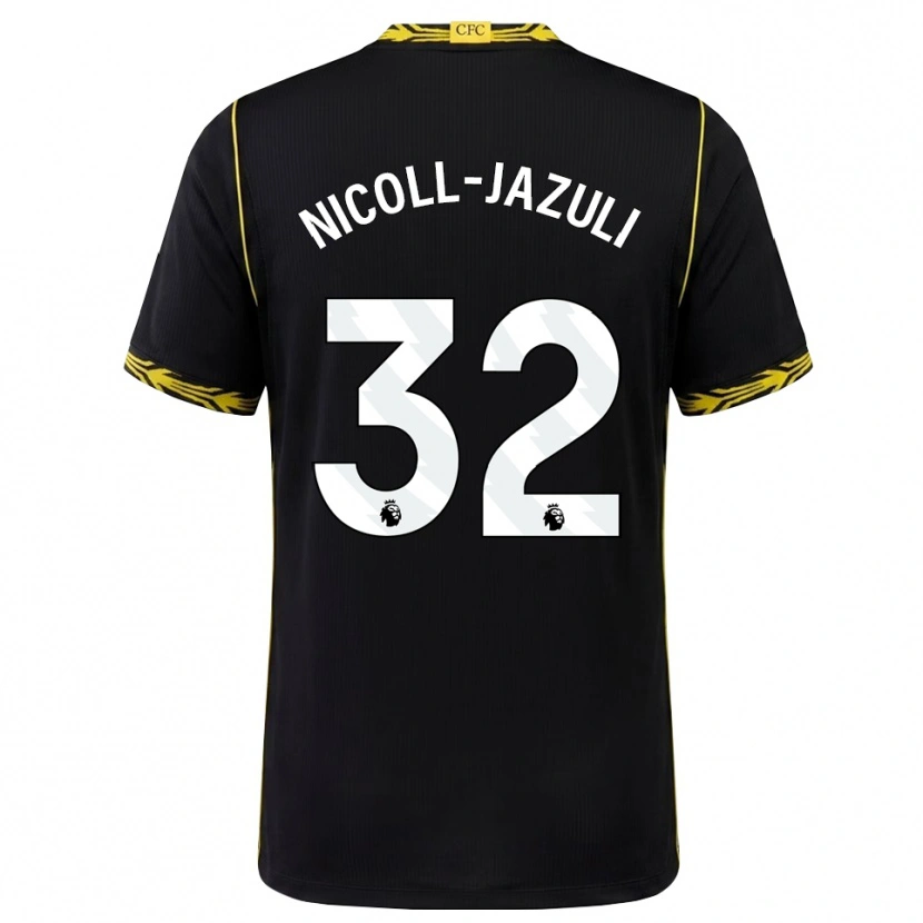 Danxen Uomo Maglia Mahdi Nicoll-Jazuli #32 Giallo Nero Kit Gara Away 2026/27 Maglietta