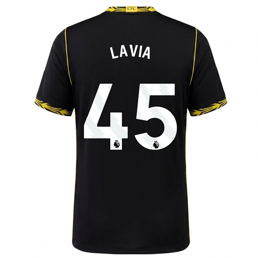 Danxen Uomo Maglia Roméo Lavia #45 Giallo Nero Kit Gara Away 2026/27 Maglietta