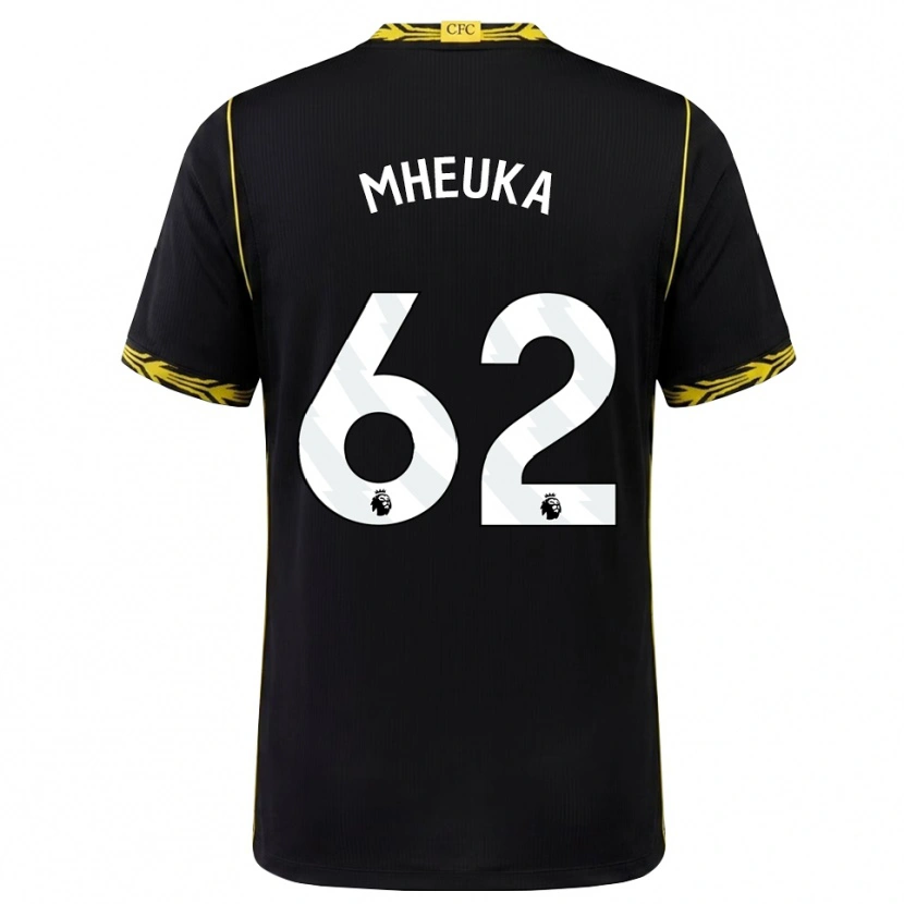 Danxen Uomo Maglia Shumaira Mheuka #62 Giallo Nero Kit Gara Away 2026/27 Maglietta