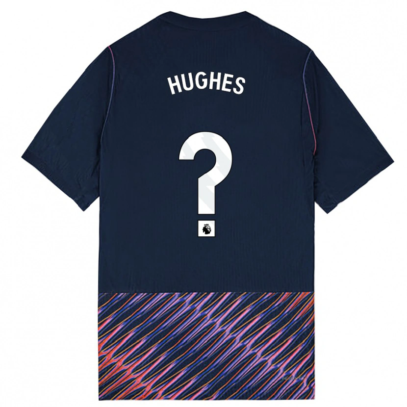 Danxen Uomo Maglia Harry Hughes #0 Blu Reale Bianco Kit Gara Away 2026/27 Maglietta