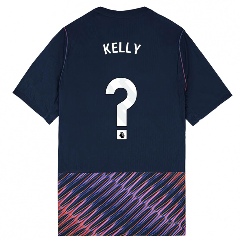 Danxen Uomo Maglia Kyle Kelly #0 Blu Reale Bianco Kit Gara Away 2026/27 Maglietta