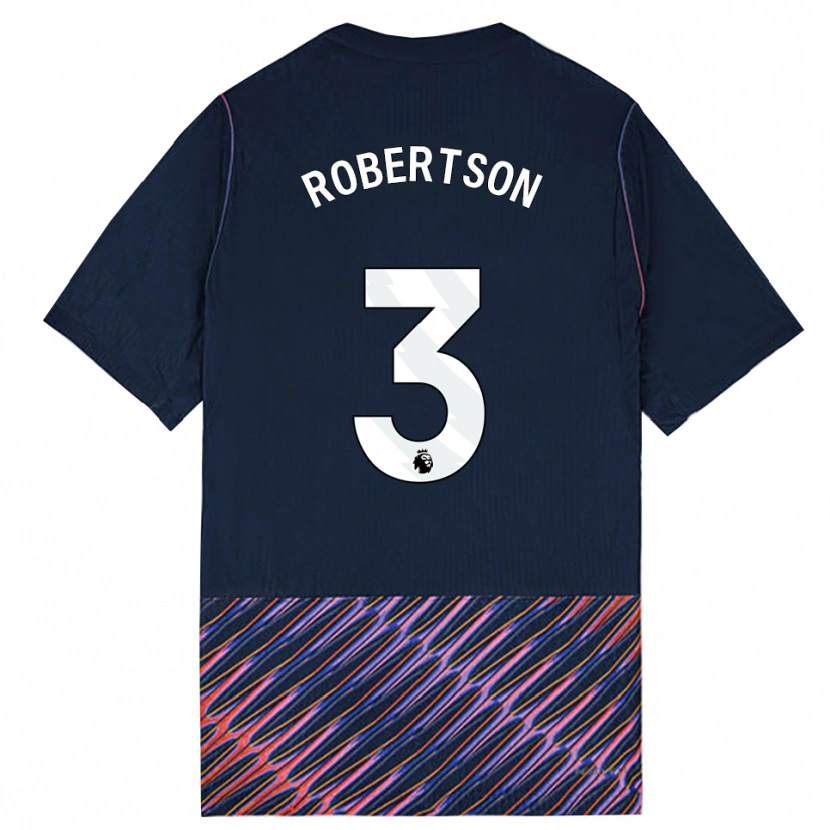 Danxen Uomo Maglia Andrew Robertson #3 Blu Reale Bianco Kit Gara Away 2026/27 Maglietta