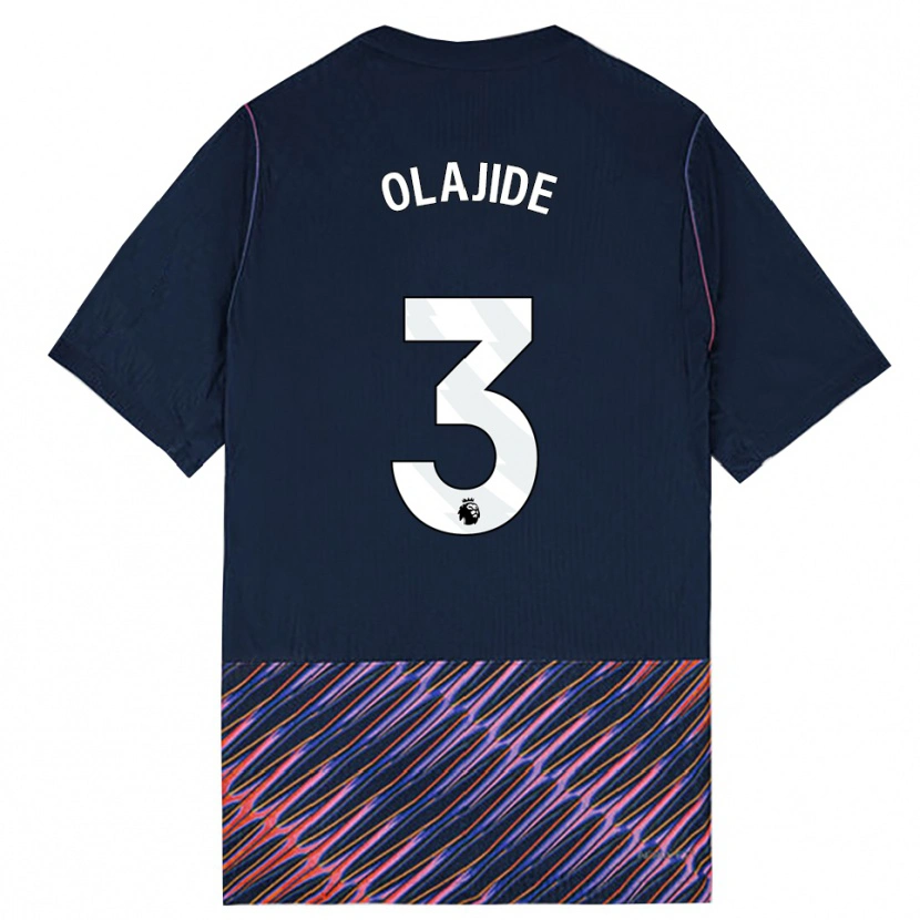 Danxen Uomo Maglia Solomon Olajide #3 Blu Reale Bianco Kit Gara Away 2026/27 Maglietta