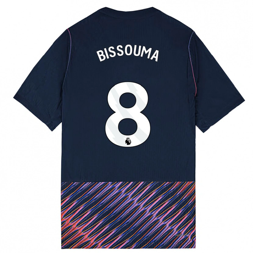Danxen Uomo Maglia Yves Bissouma #8 Blu Reale Bianco Kit Gara Away 2026/27 Maglietta