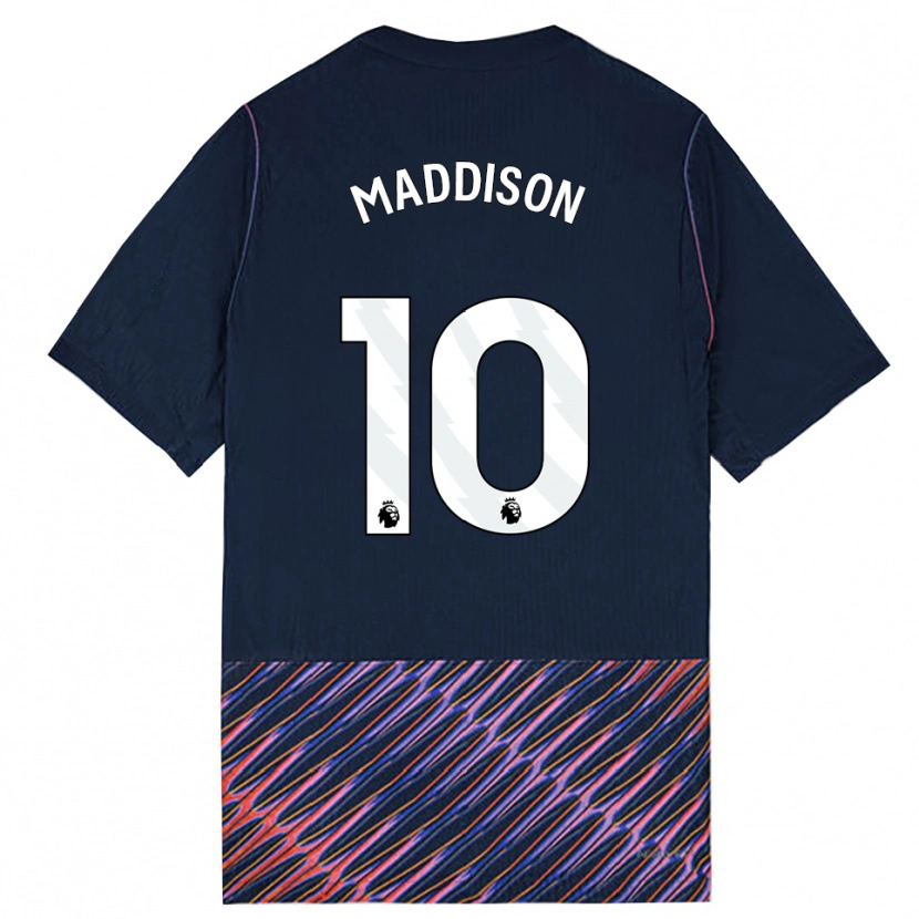 Danxen Uomo Maglia James Maddison #10 Blu Reale Bianco Kit Gara Away 2026/27 Maglietta