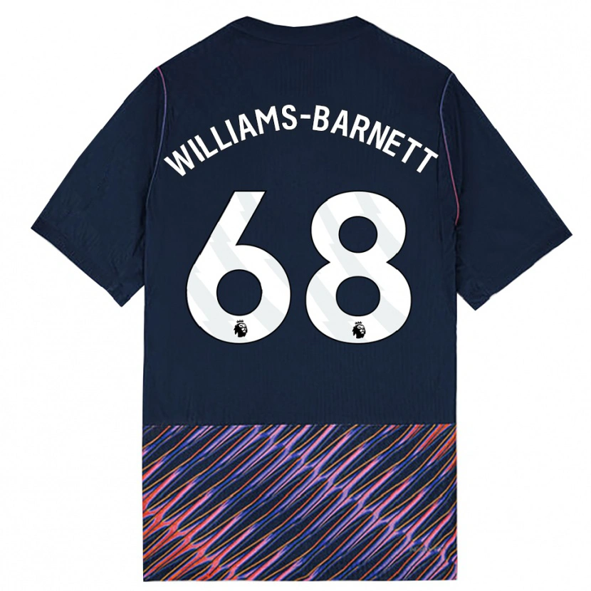 Danxen Uomo Maglia Luca Williams-Barnett #68 Blu Reale Bianco Kit Gara Away 2026/27 Maglietta
