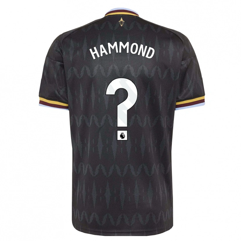 Danxen Uomo Maglia Alex Hammond #0 Blu Fiordaliso Nero Giallo Kit Gara Away 2026/27 Maglietta