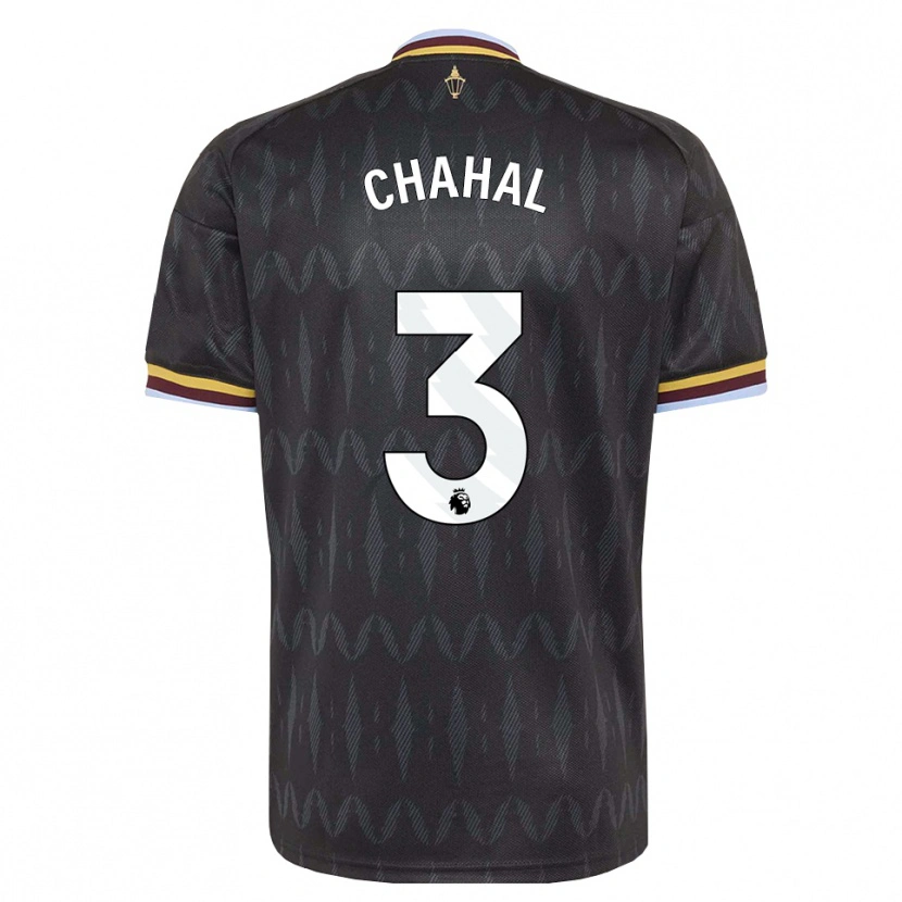 Danxen Uomo Maglia Curran Chahal #3 Blu Fiordaliso Nero Giallo Kit Gara Away 2026/27 Maglietta