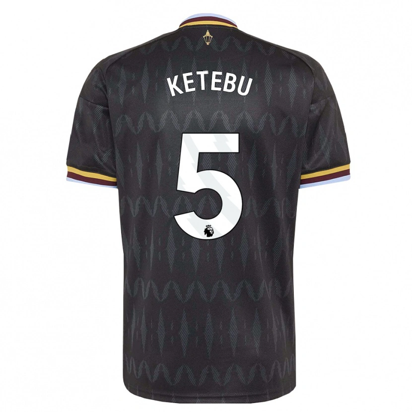 Danxen Uomo Maglia Kairi Ketebu #5 Blu Fiordaliso Nero Giallo Kit Gara Away 2026/27 Maglietta
