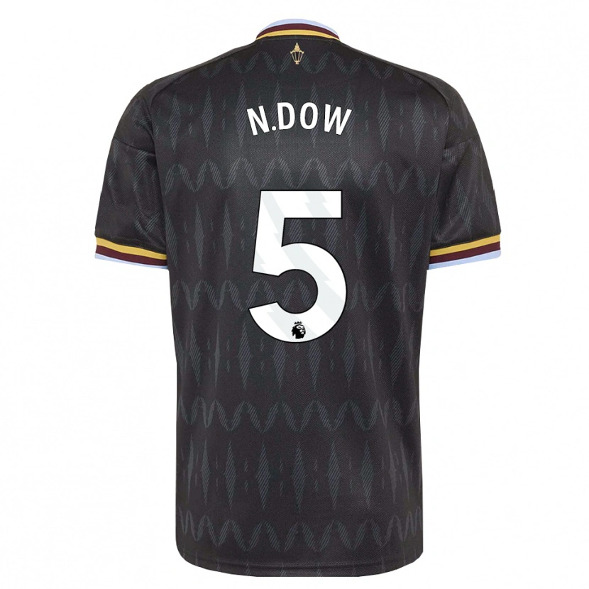 Danxen Uomo Maglia Elisha N'dow #5 Blu Fiordaliso Nero Giallo Kit Gara Away 2026/27 Maglietta