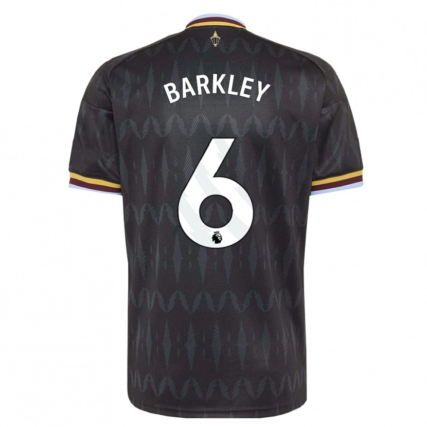 Danxen Uomo Maglia Ross Barkley #6 Blu Fiordaliso Nero Giallo Kit Gara Away 2026/27 Maglietta