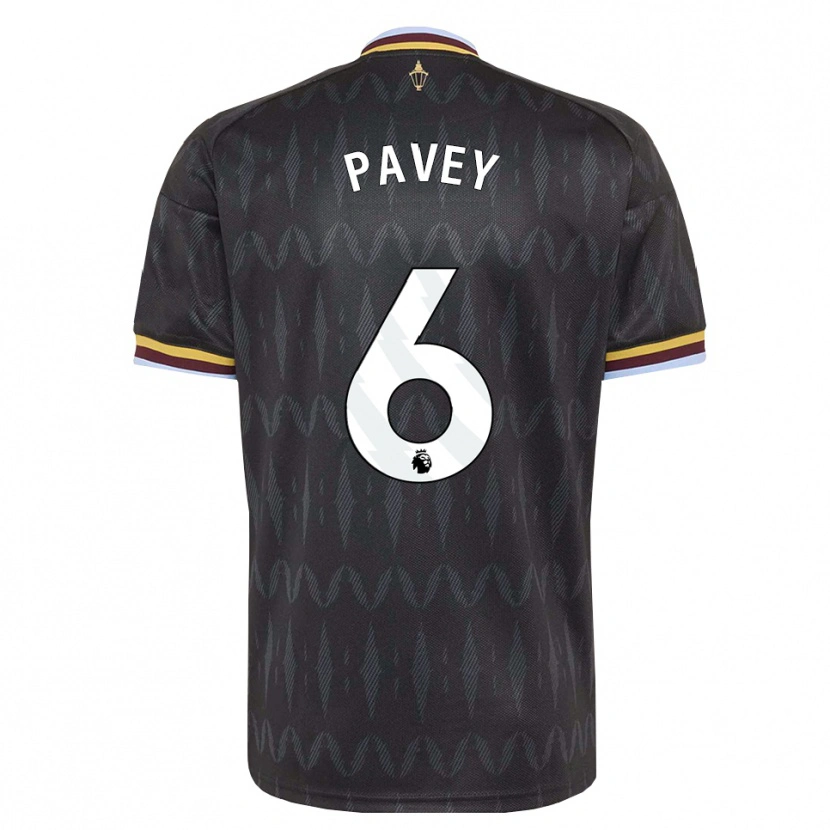 Danxen Uomo Maglia Charlie Pavey #6 Blu Fiordaliso Nero Giallo Kit Gara Away 2026/27 Maglietta