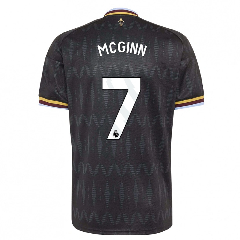 Danxen Uomo Maglia John Mcginn #7 Blu Fiordaliso Nero Giallo Kit Gara Away 2026/27 Maglietta
