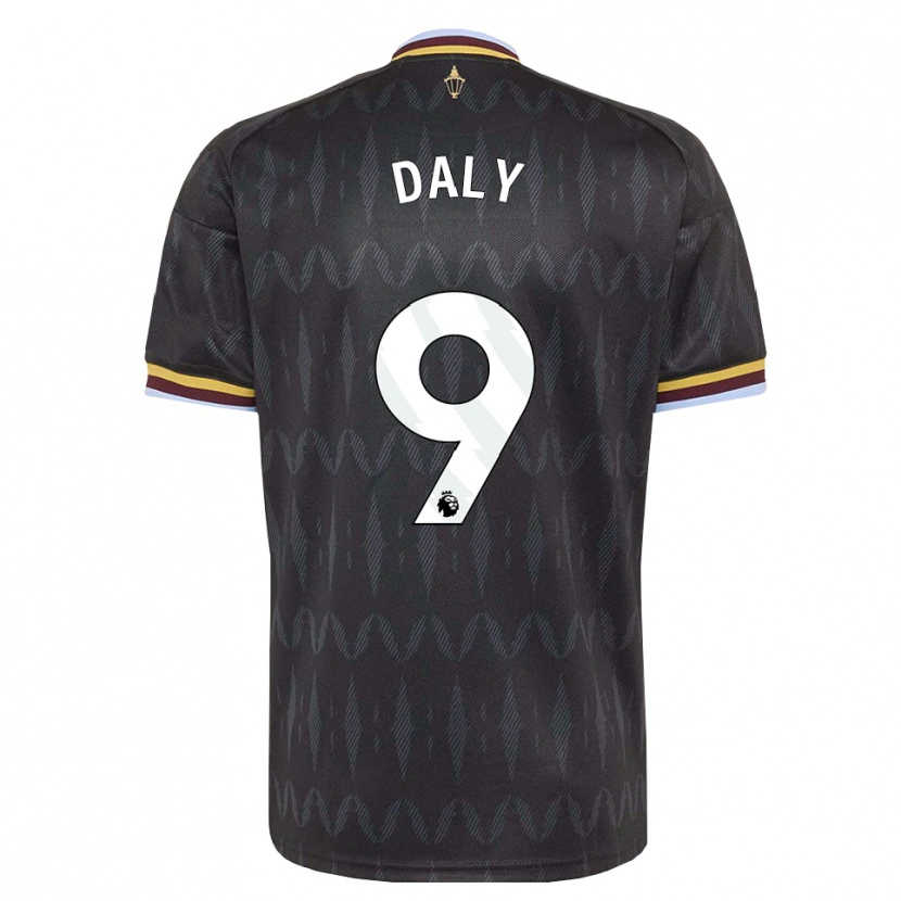 Danxen Uomo Maglia Rachel Daly #9 Blu Fiordaliso Nero Giallo Kit Gara Away 2026/27 Maglietta