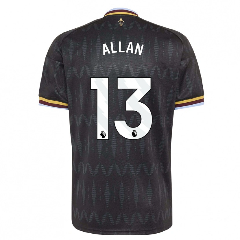 Danxen Uomo Maglia Jack Allan #13 Blu Fiordaliso Nero Giallo Kit Gara Away 2026/27 Maglietta